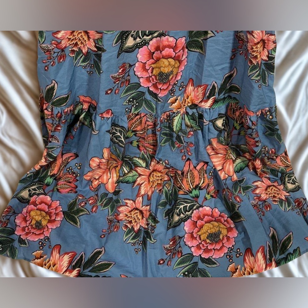 FARM Rio Wonderful Bouquet Blue Sleeveless Maxi Dress NWT Size S ($285 retail) - Picture 9 of 13